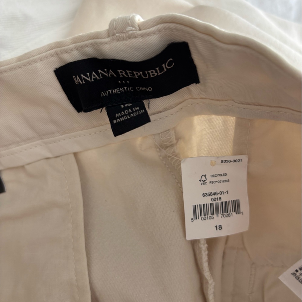 Banana Republic Cream Trousers